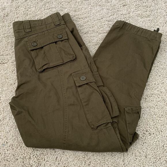 AK Army New York Utility Pants Mens 34x31 Cargo Pockets Ankle Ties Drawstring - Picture 3 of 6